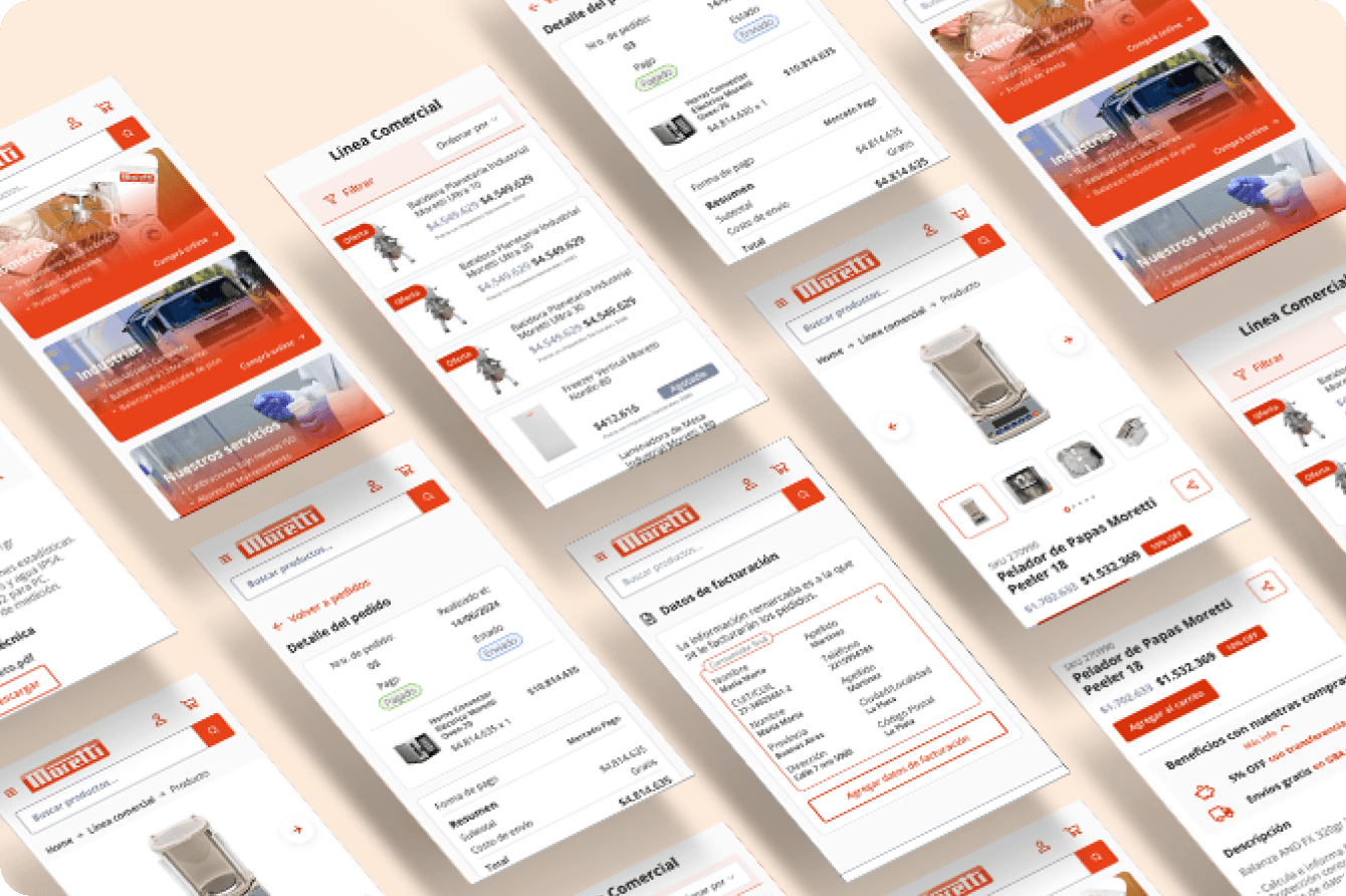 Capturas de la plataforma